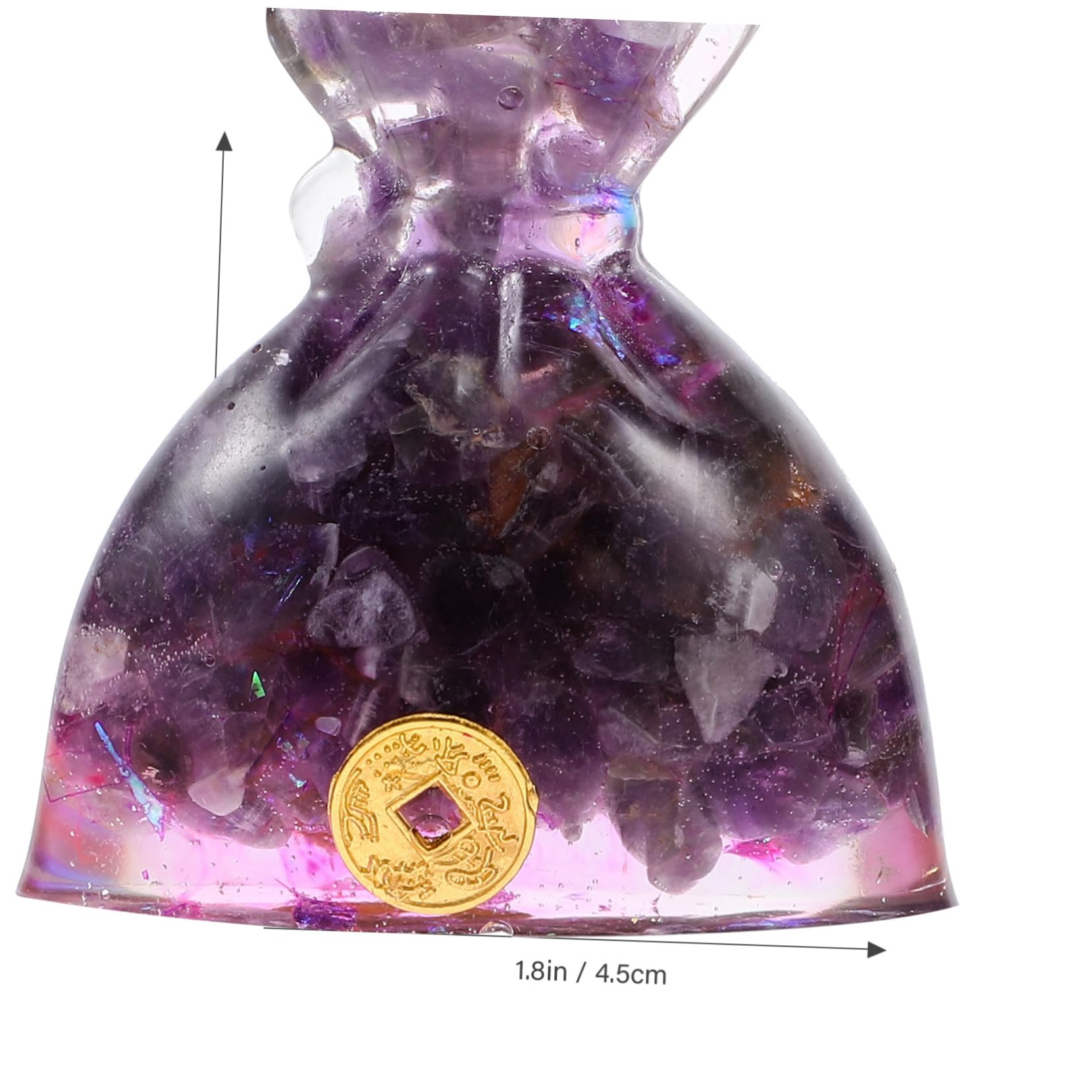 ABOOFAN Fortune Ornaments Gold Money Decor Resin Craft Desktop Money Bag Adornment