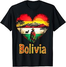 Bolivia Love Heart Flag T-Shirt