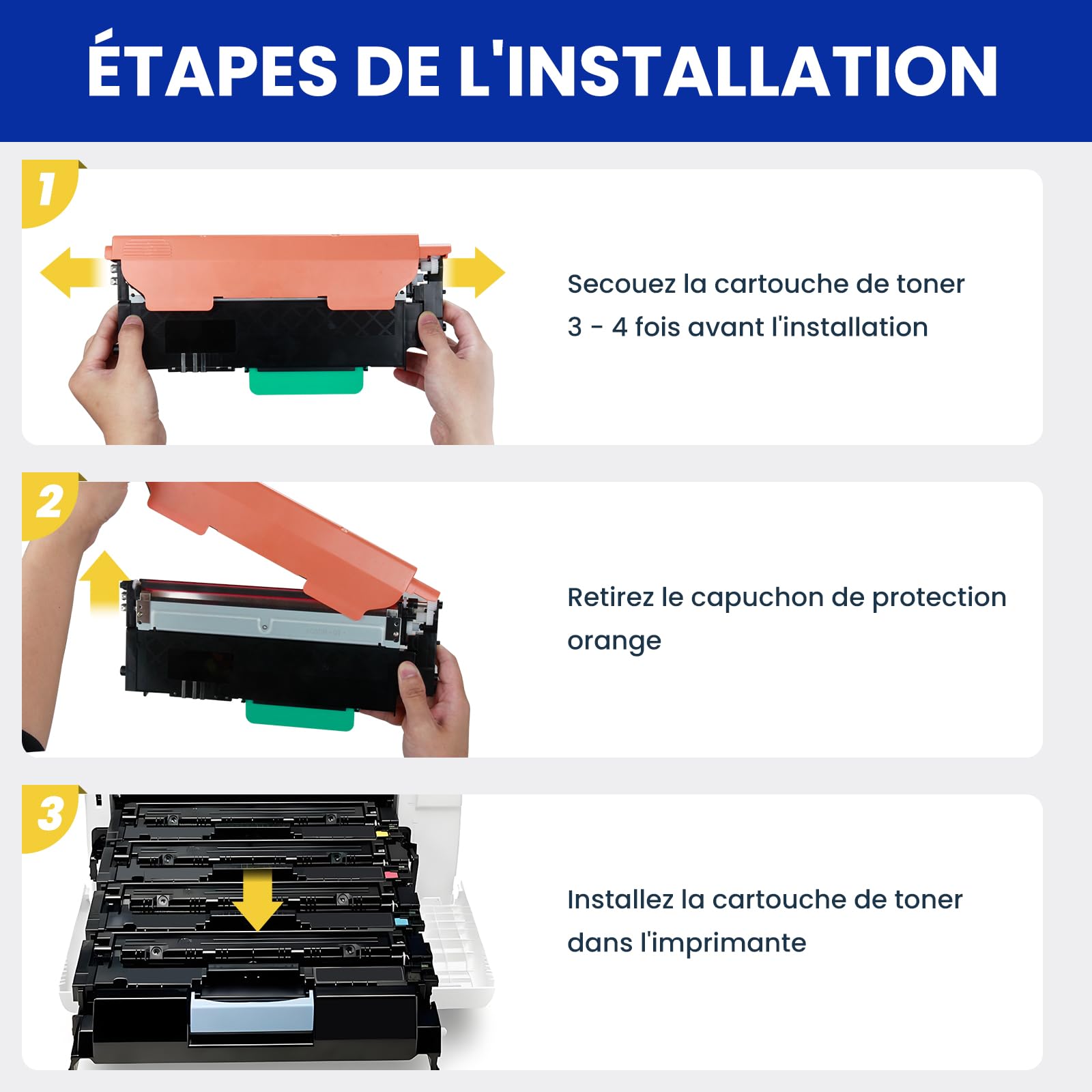 117A Tóner Compatible para HP 117A Cartucho de Tóner (4-KCMY) | Compatible for HP Color Laser 150a 150w 150nw MFP 178nw 179fnw Printer
