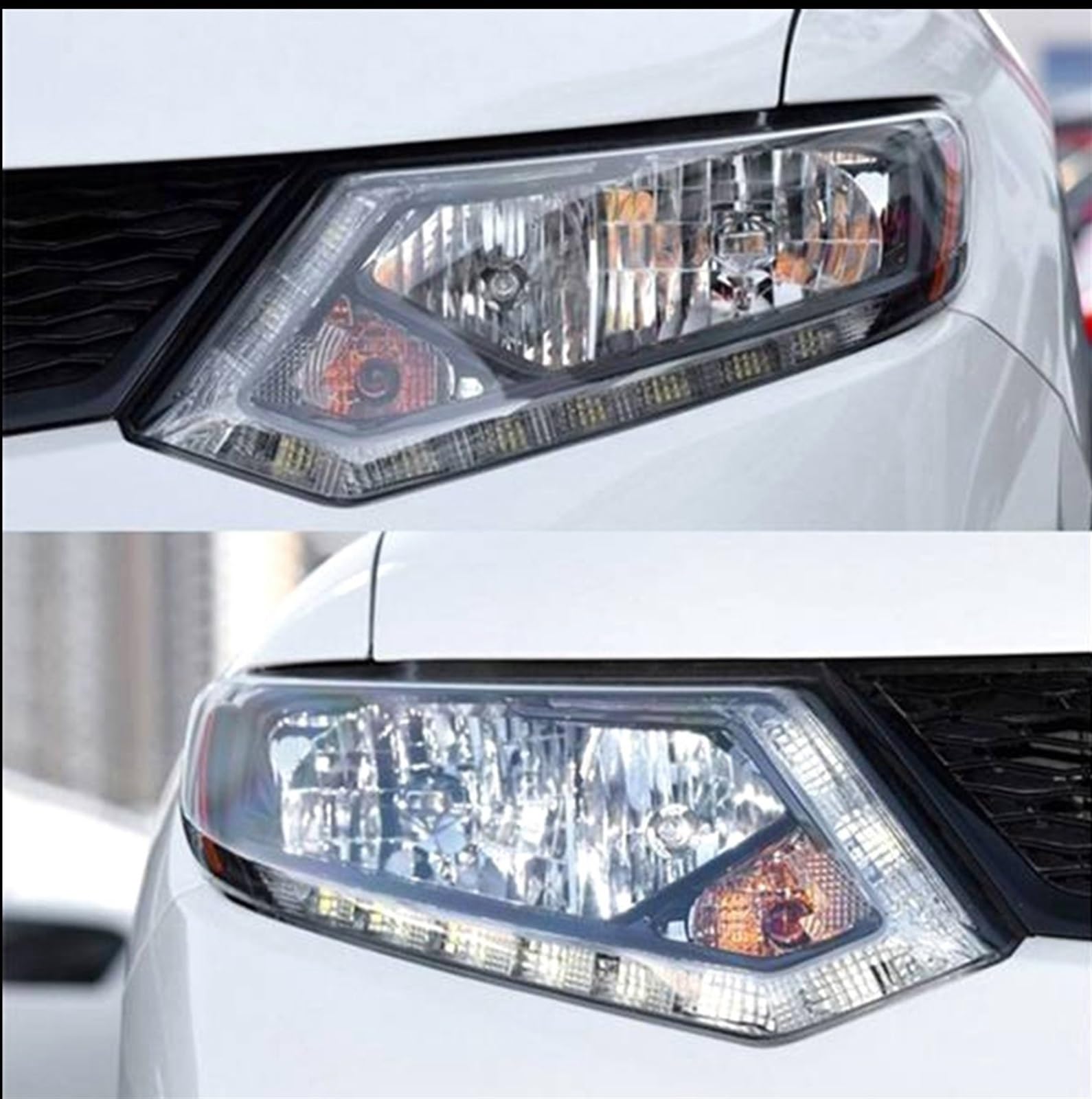 Amazon.co.jp: カーヘッドライト 日産用エクストレイル 2014-2016 車の 