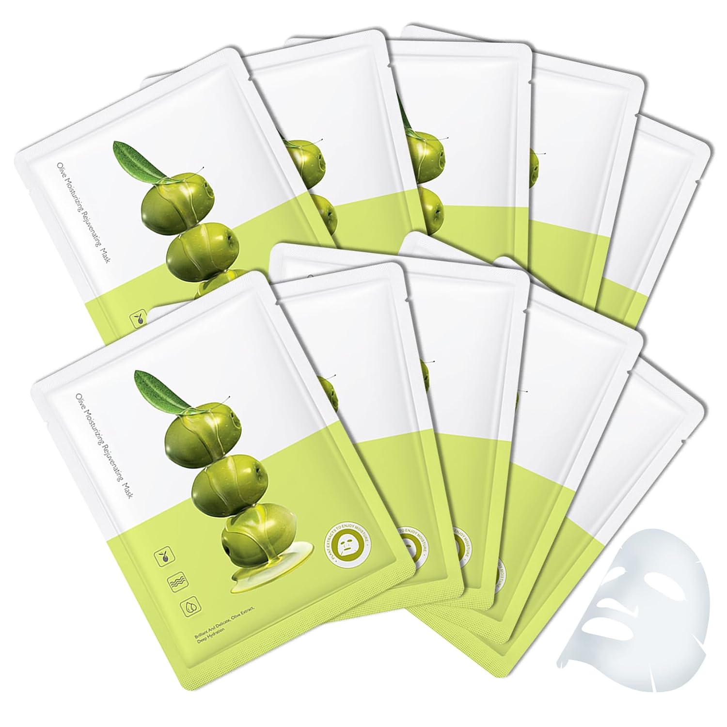 10PCS Face Mask Set,Moisturizing Facial Sheet Mask,Hydrating Face Mask Skin Care(A)