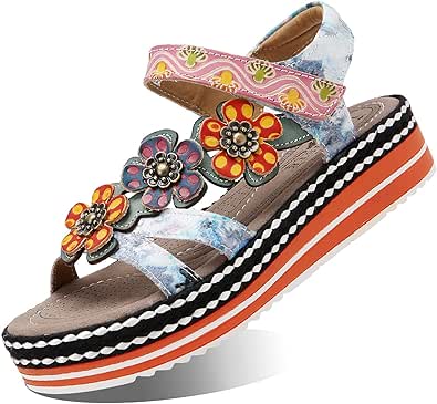 Sandales Élastique Pour Femmes Ete Confortable Orthopedique Nu-Pieds