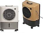 HESSAIRE MC18M Portable Evaporative Cooler – Gray, 1300 CFM, Cools 500 Square Feet