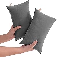Vista 25 de NTBAY Tiny Pillows, almohada de microfibra alternativa de plumón de 7 x 11 pulgadas para viajes, mascotas, suave lavable a máquina, almohadas