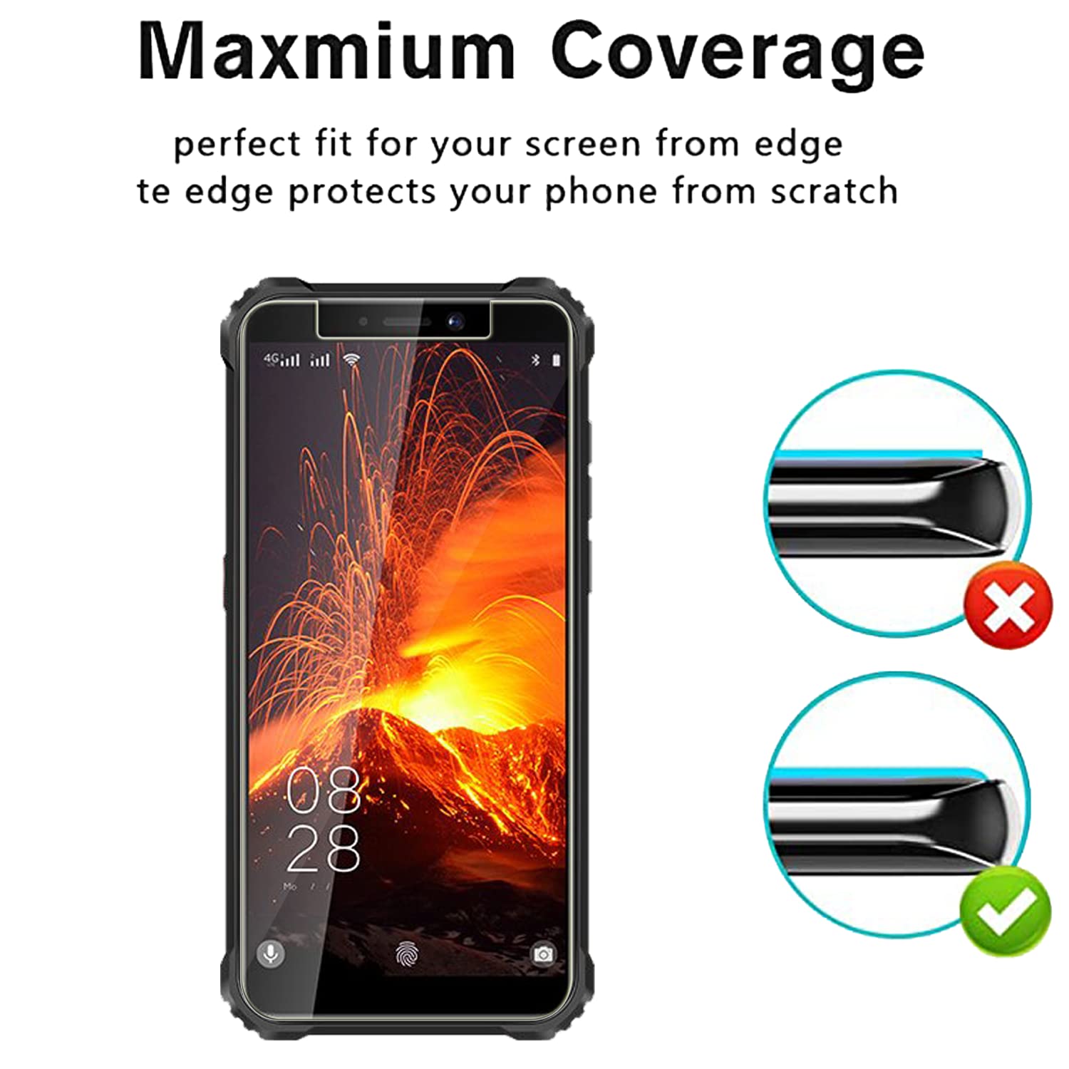 2x Pellicola Di Protezione Per Oukitel WP5 Pro Pellicola Di