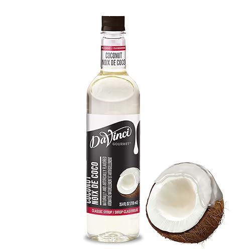 DaVinci Gourmet Jarabe de coco clásico, 25.4 onzas líquidas (paquete de 1)