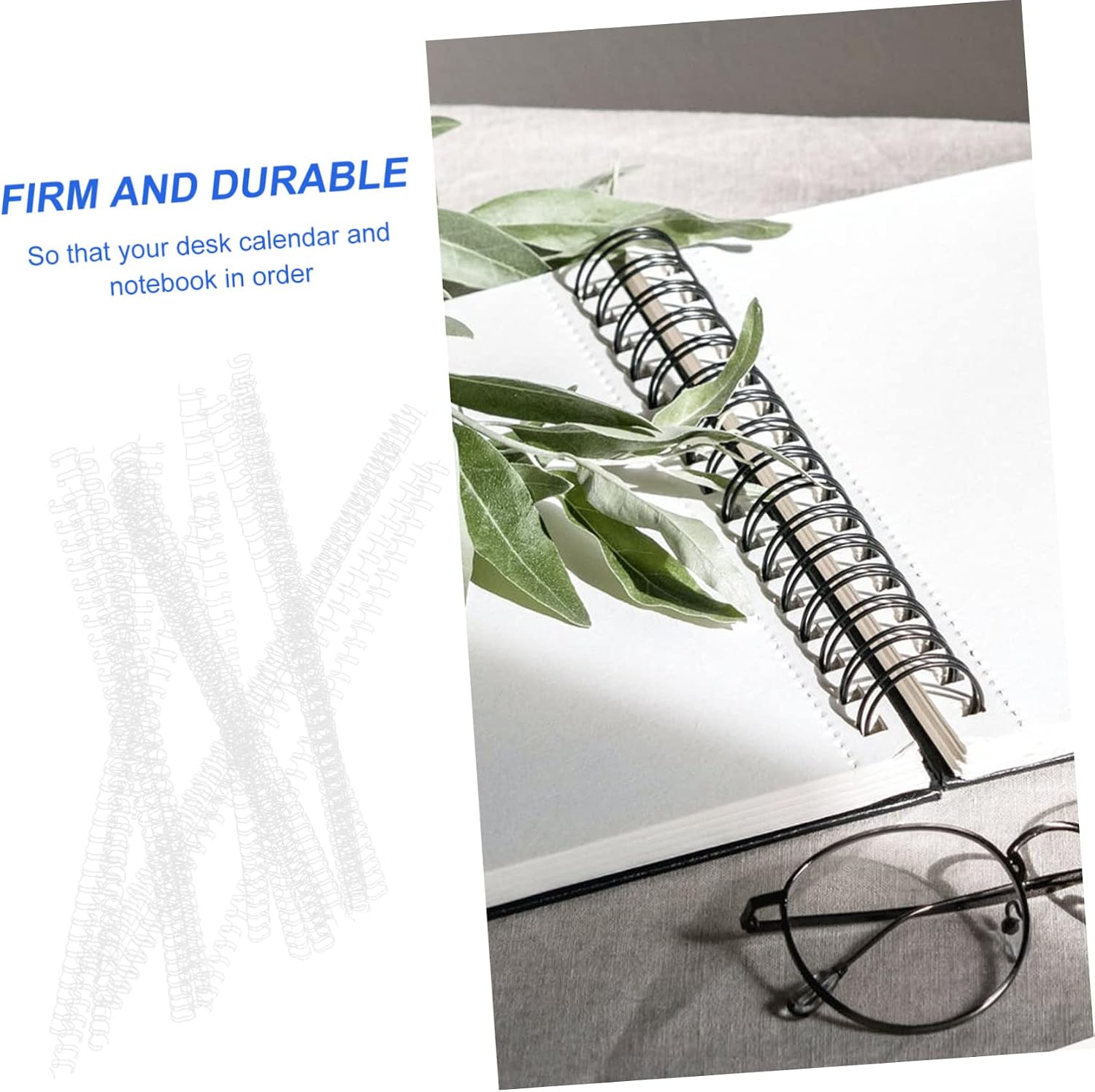 Housoutil 100pcs Double Binding for Notebooks Photo Albums Projects Loose Leaf for Home Office and School Use