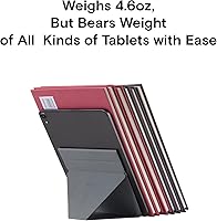Vista 3 de MOFT Soporte delgado invisible para tableta, diseño ajustable y plegable, compatible con tabletas de hasta 7.9-9.7 pulgadas, versión adhesiva, gris