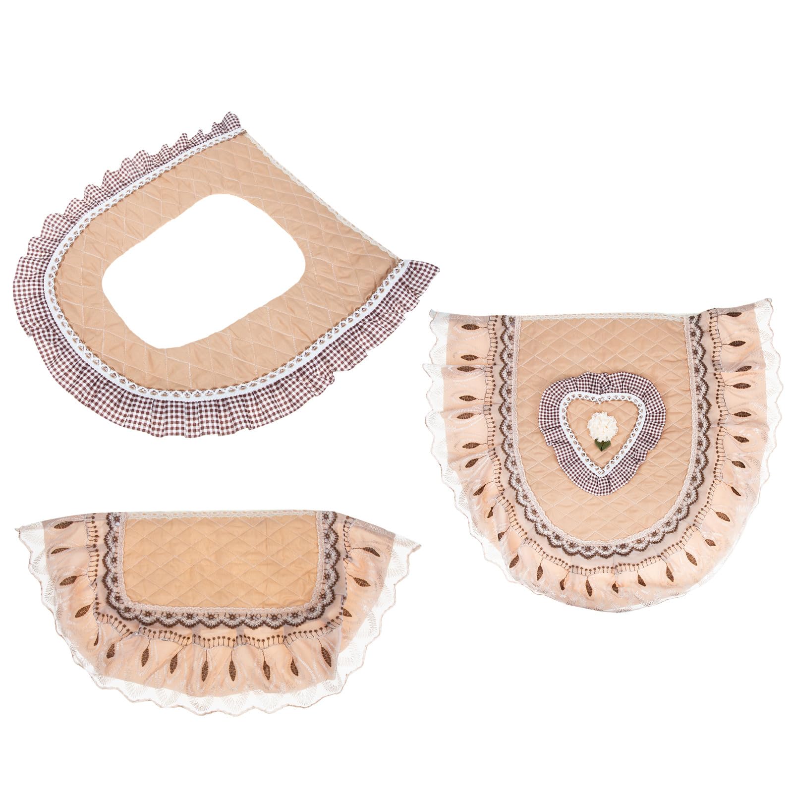 Housse de coussin de toilette lavable et rembourrage doux pour siège circulaire