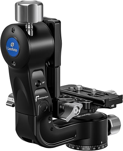 Leofoto PG-2 Gimbal Head, Foldable Tripod Head, Compact and Portable, Arca Compatible