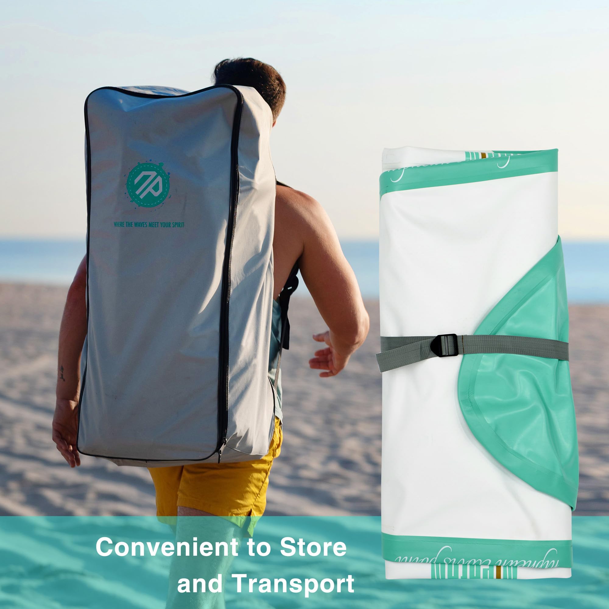 Niphean Sup Gonfiabile con Accessori SUP, Coperta in EVA Antiscivolo, SUP Gonfiabile con Sedile,320cm tavola da sup, Tavole SUP Gonfiabili Adulti e Giovani di Tutti i Livelli di Abilità