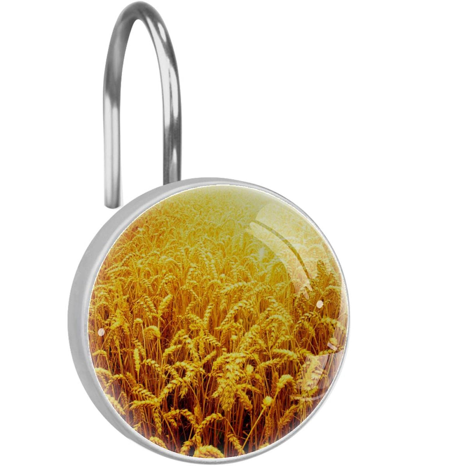 Anneaux de rideau de douche anti rouille en acier inoxydable x12
