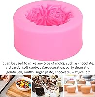 Vista 3 de Moldes de silicona para hornear, molde de rosa 3D, molde de chocolate, molde de pastel fondant, molde de jabón, molde de vela, molde de arcilla