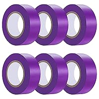 Vista 37 de Paquete de 10 Cintas de Señalización Rojas, Rollo de Marcado de Neón de Cinta Plástica No Adhesiva, 1 pulgada x 2000 pies, Cinta de Marcado