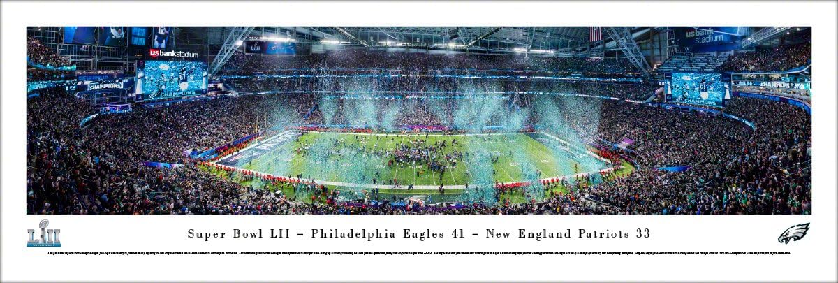 Super Bowl 2018 Champions, Philadelphia Eagles - NFL Panoramic Poster and Wall Décor by Blakeway Panoramas