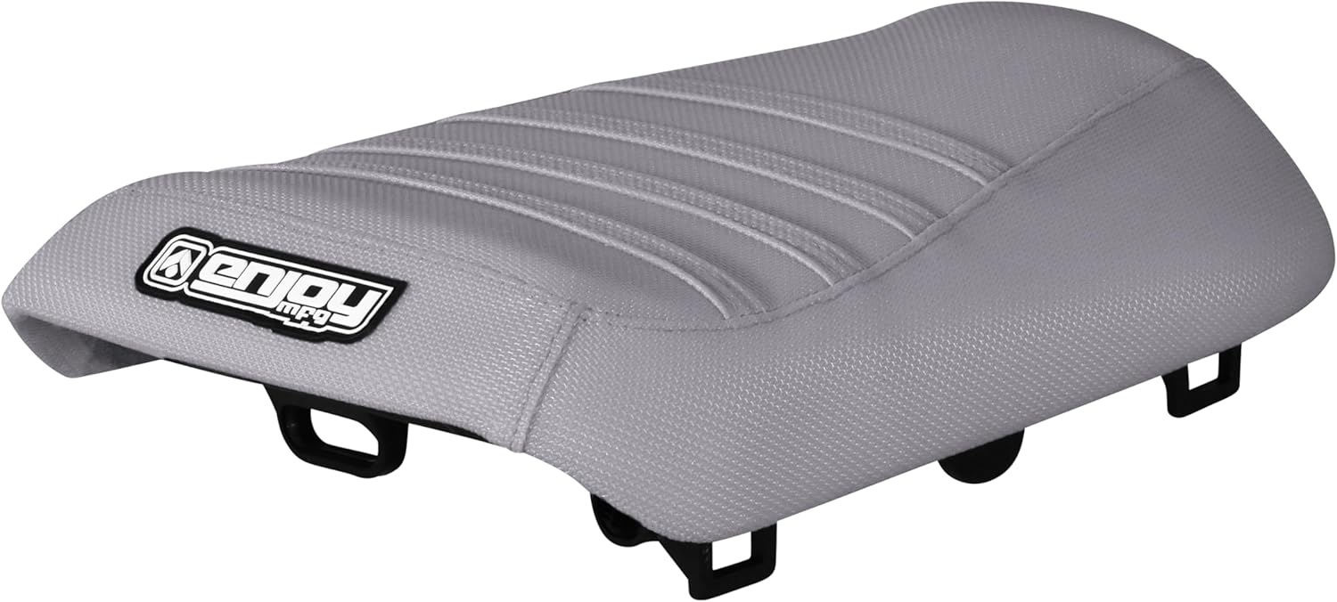 Enjoy Mfg Seat Cover - Compatible with Honda 2003-2009 Ruckus NPS50 - Ribbed - #346 (All Black with Black Ribs)