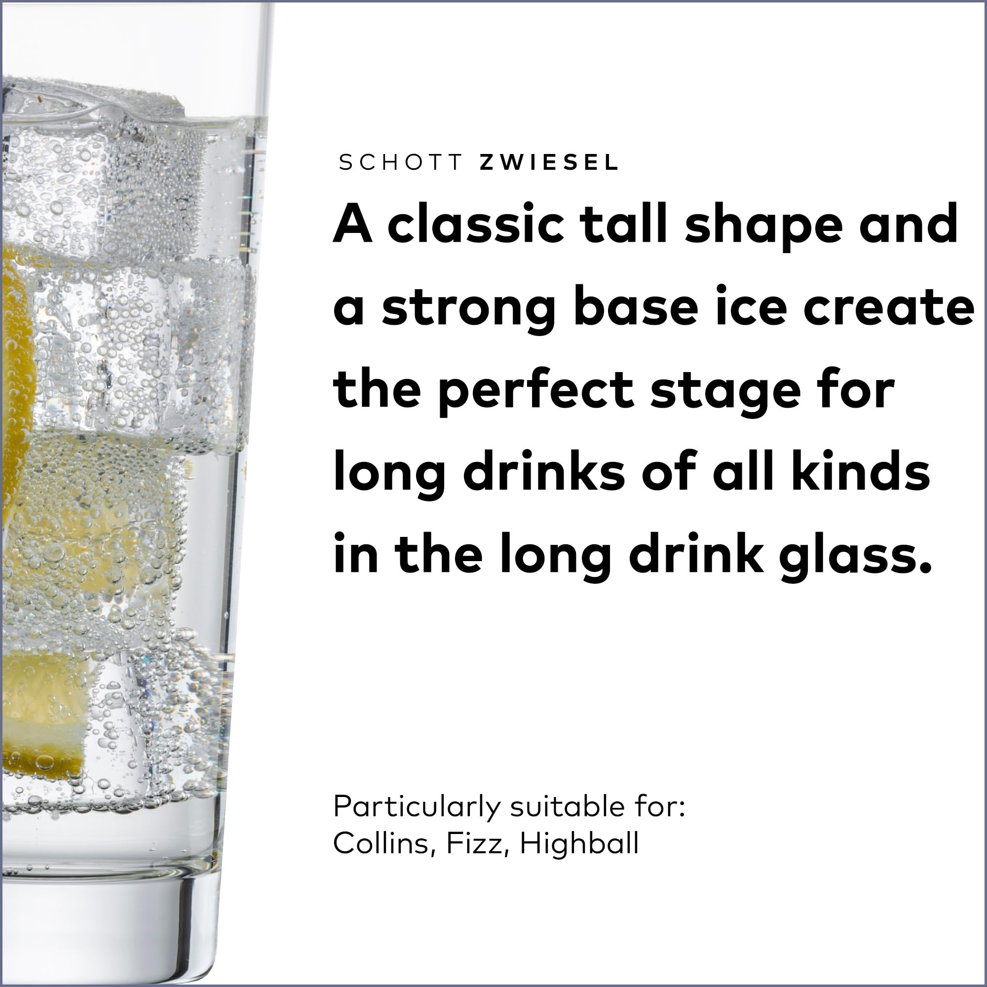 Schott Zwiesel Basic Bar Selection Longdrinkglas (6er Set), Trinkglas für Longdrinks, spülmaschinenfeste Tritan-Kristallgläser, Made in Germany (311.8 g)