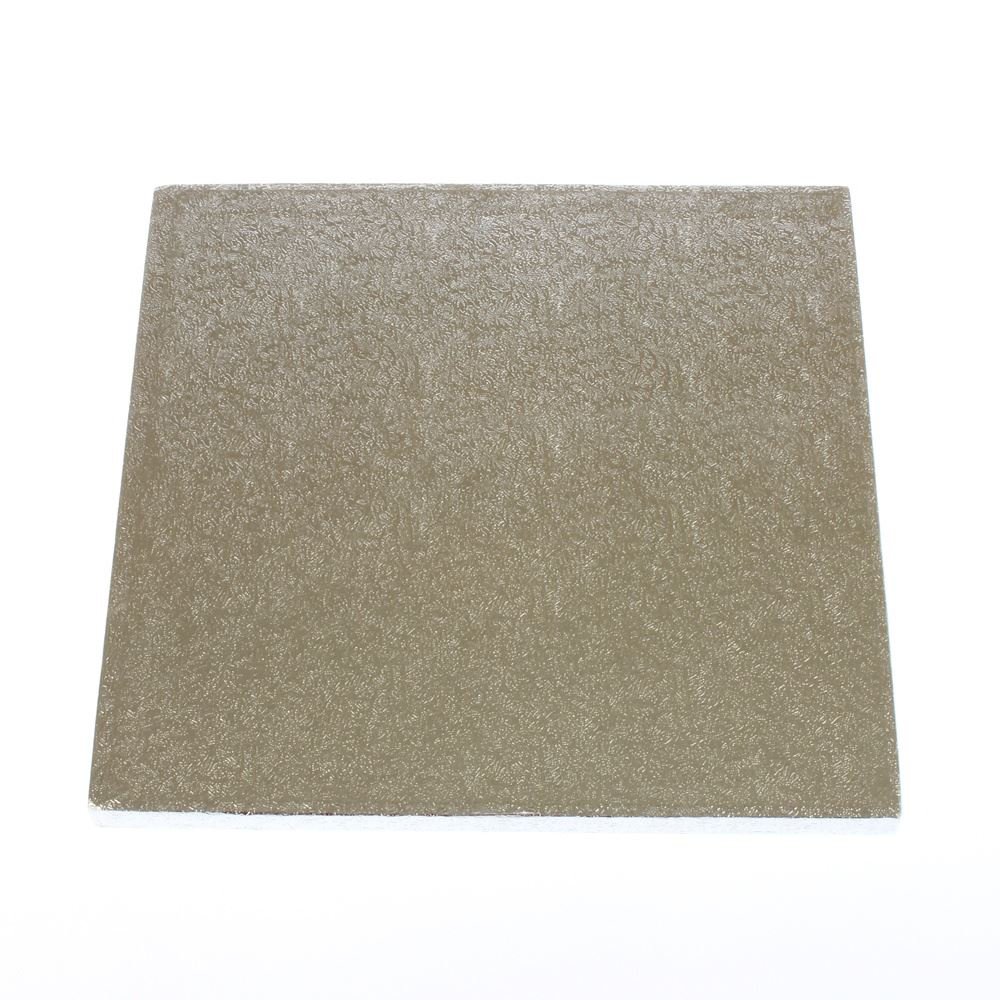Cake Drum Silver,White 14" Silver Square 12Mm Thick