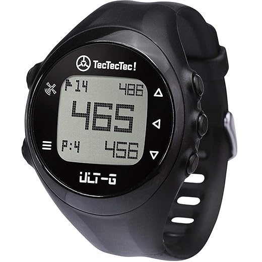 TecTecTec ULT-G - Lightweight, Simple and Easy to Use GPS Golf Watch with 38,000 Preloaded World Courses