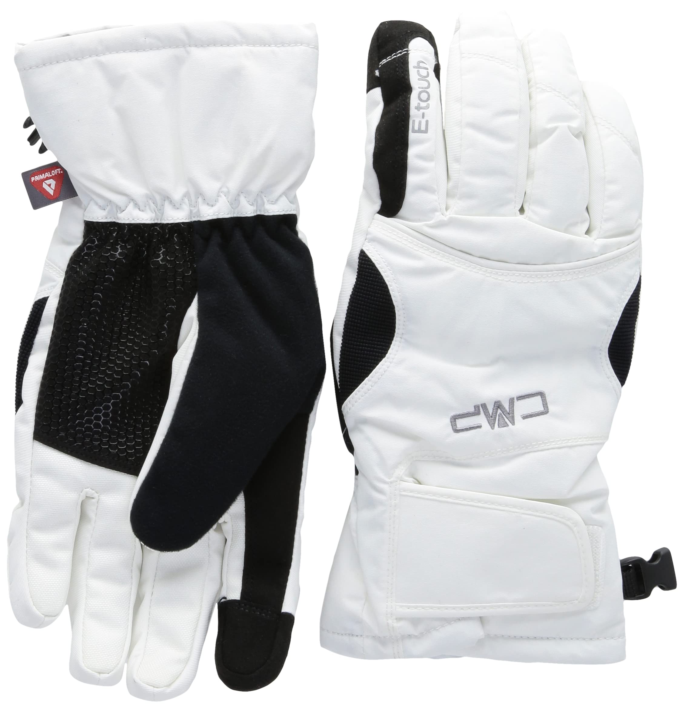 CMP - Woman Taslan Ski Gloves, White, 6.5