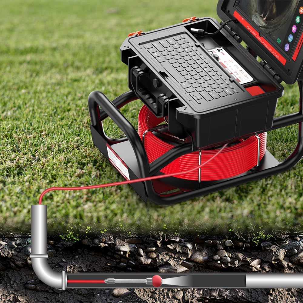 Oiiwak Sewer Camera Head Probe Protective Cover, for 0.87in/22mm and 0.9in/23mm Diameter Drain Pipe Inspection Camera Head, Suitable for Pipe Diameters Greater Than 36 mm/1.42 inch Diameter