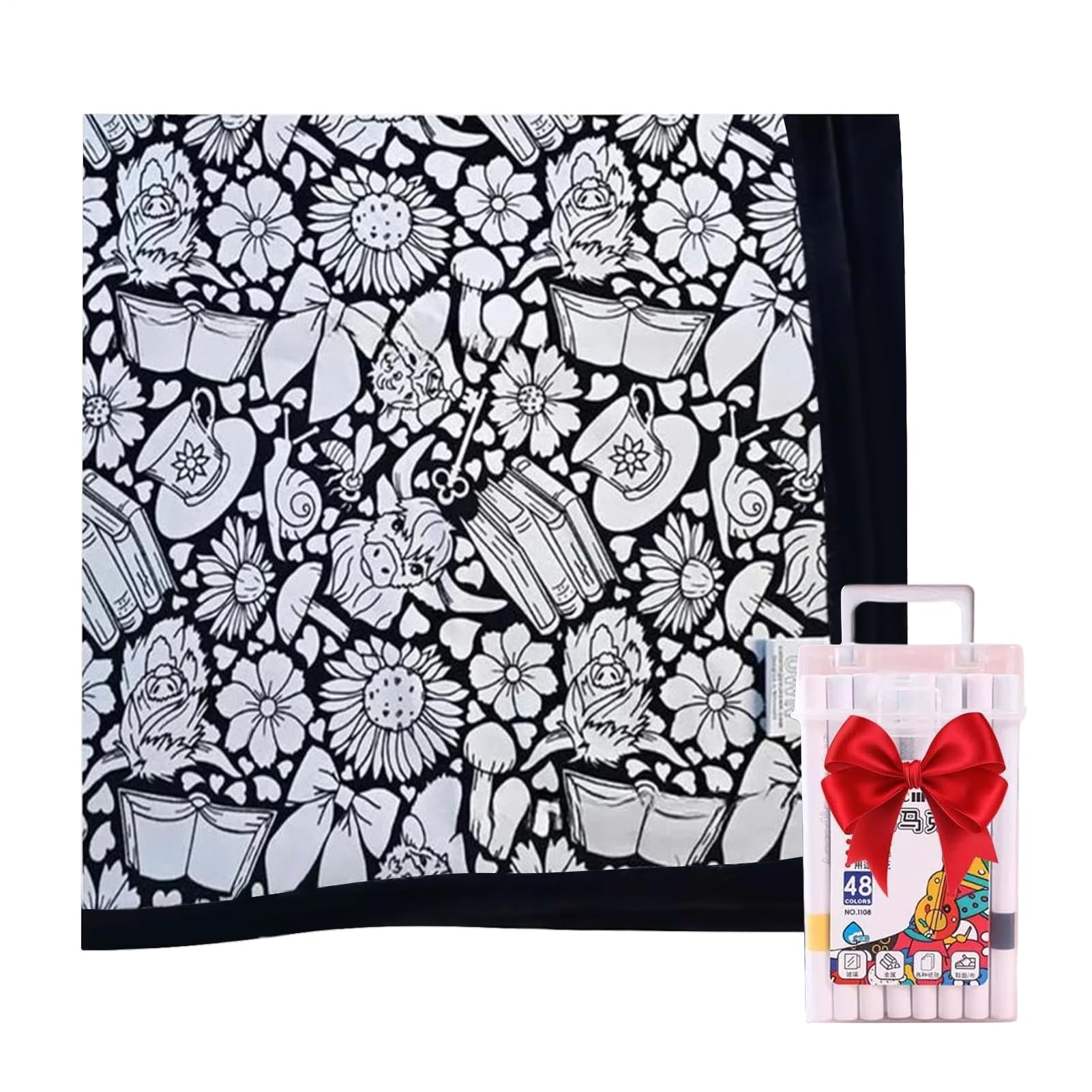 Couverture de coloriage anti-stress pour calmer l'anxiété des adultes