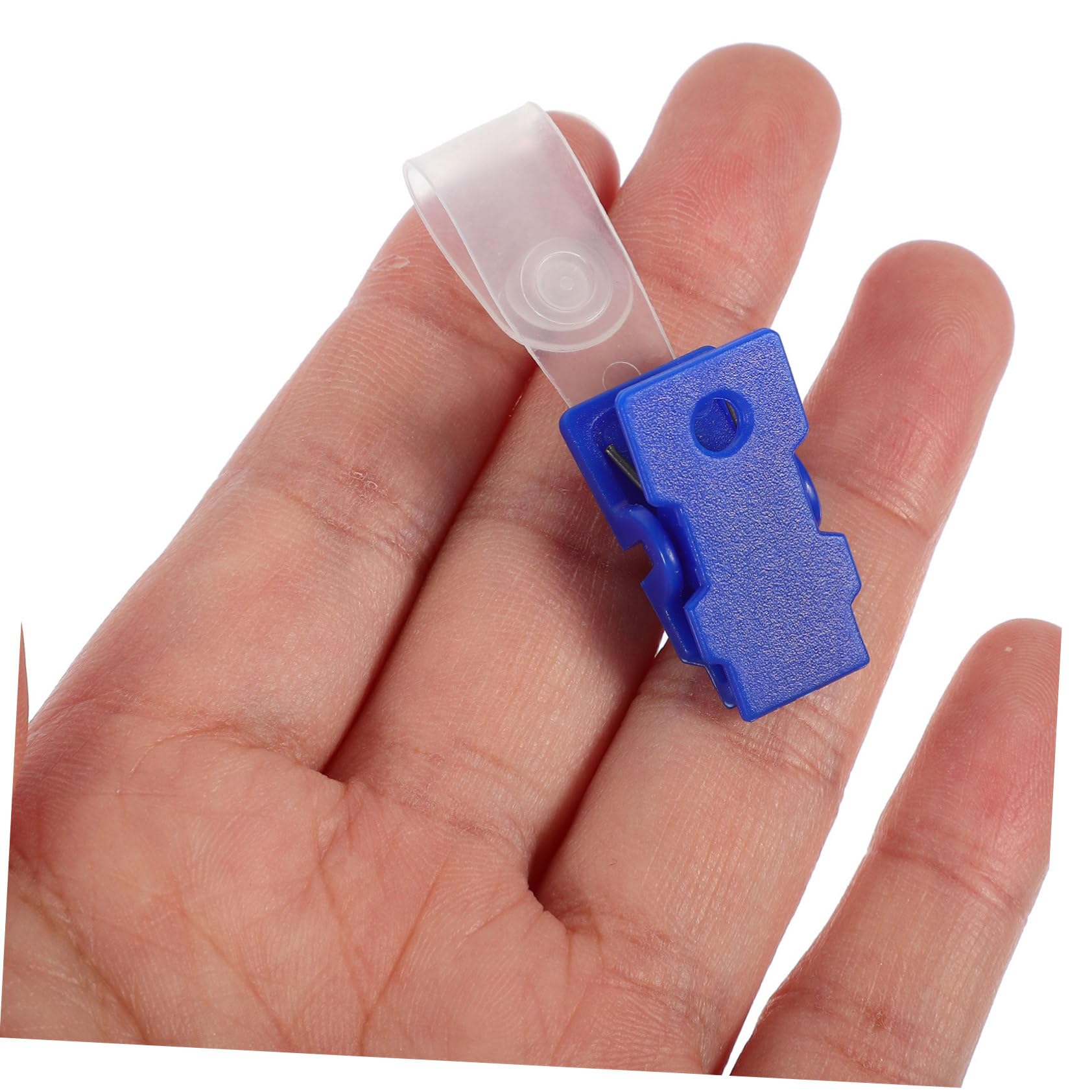 DOITOOL 5 Set Clip Per Badge Con Cinturini Trasparenti Portabadge Leggeri E Pratici Per Tesserini E Carte Identificative Facili Trasportare E Utilizzare E Conferenze 100 Pezzi * 5