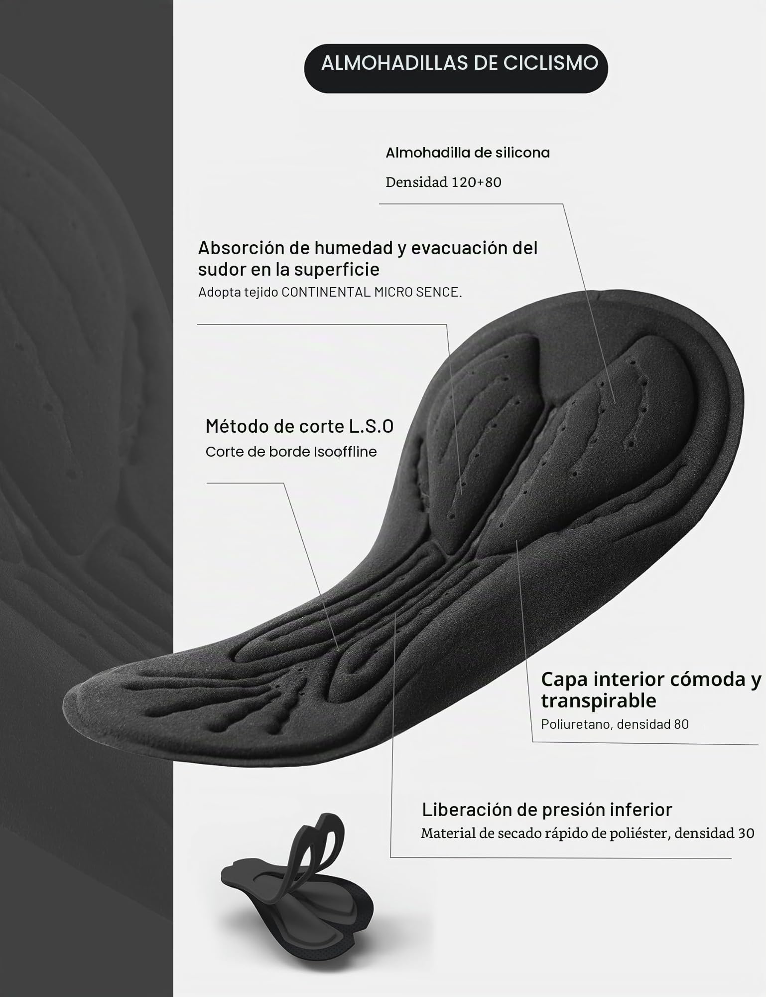 INBIKE Conjunto de Ciclismo para Hombre Maillot de Manga Corta + Culotte con Almohadillas 3D Transpirables Ajuste Cómodo y Material Elástico Ideal para Carretera o MTB S125