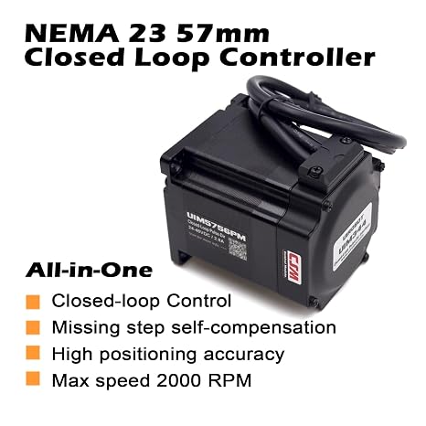 NEMA23 Integrated Closed Loop Stepper Motor,Pulse-Direction Control