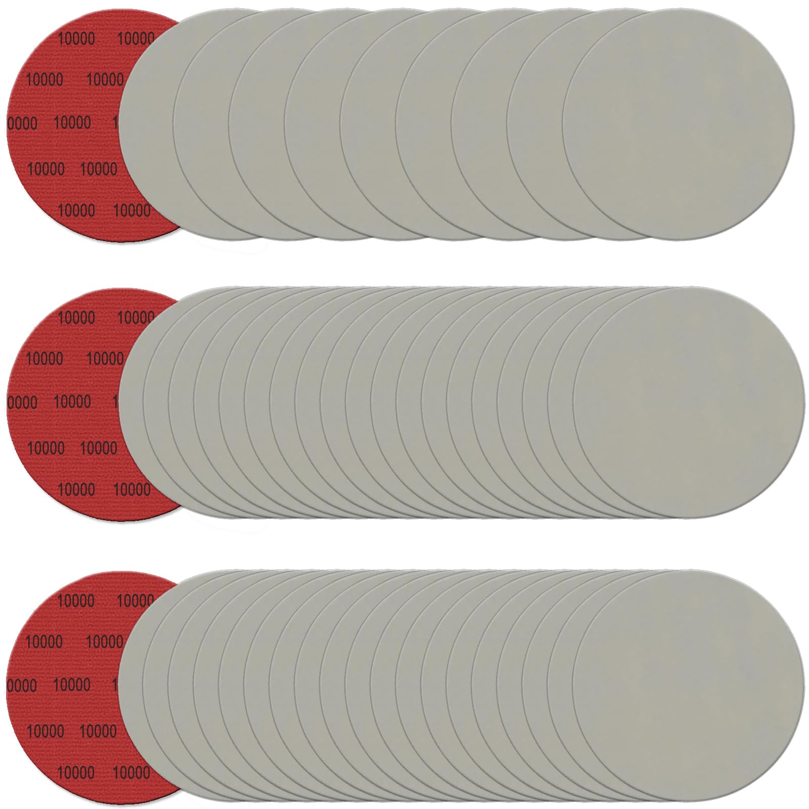 6" Wet Dry Sanding Discs - 50 Pcs Mixed Grits -9