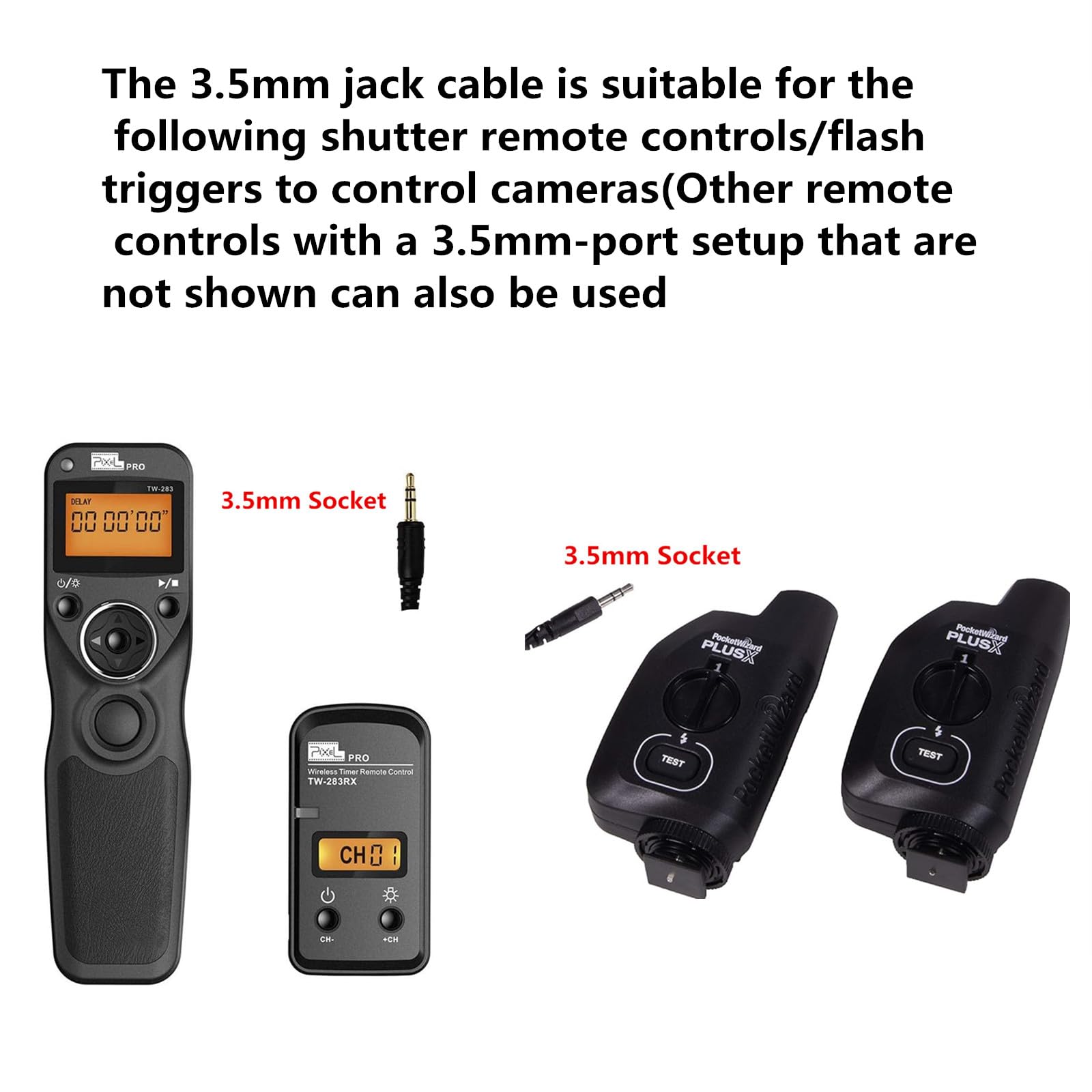 3,5 MM-SL2 (TRRS3.5) do kabla zwalniającego migawkę aparatu Leica jest odpowiedni do kabli SL2/SL2S/SL3/SL3S, funkcja ustawiania ostrości i robienia zdjęć (3,5 mm-SL2 2 szt.)