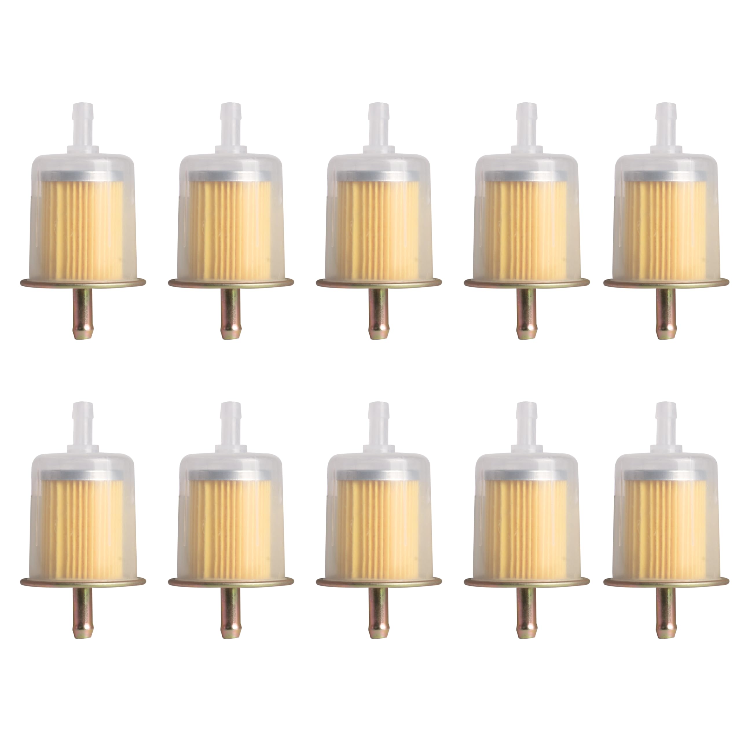 Riyhch 10 Pcs 3/8 Universal Inline Fuel Filters