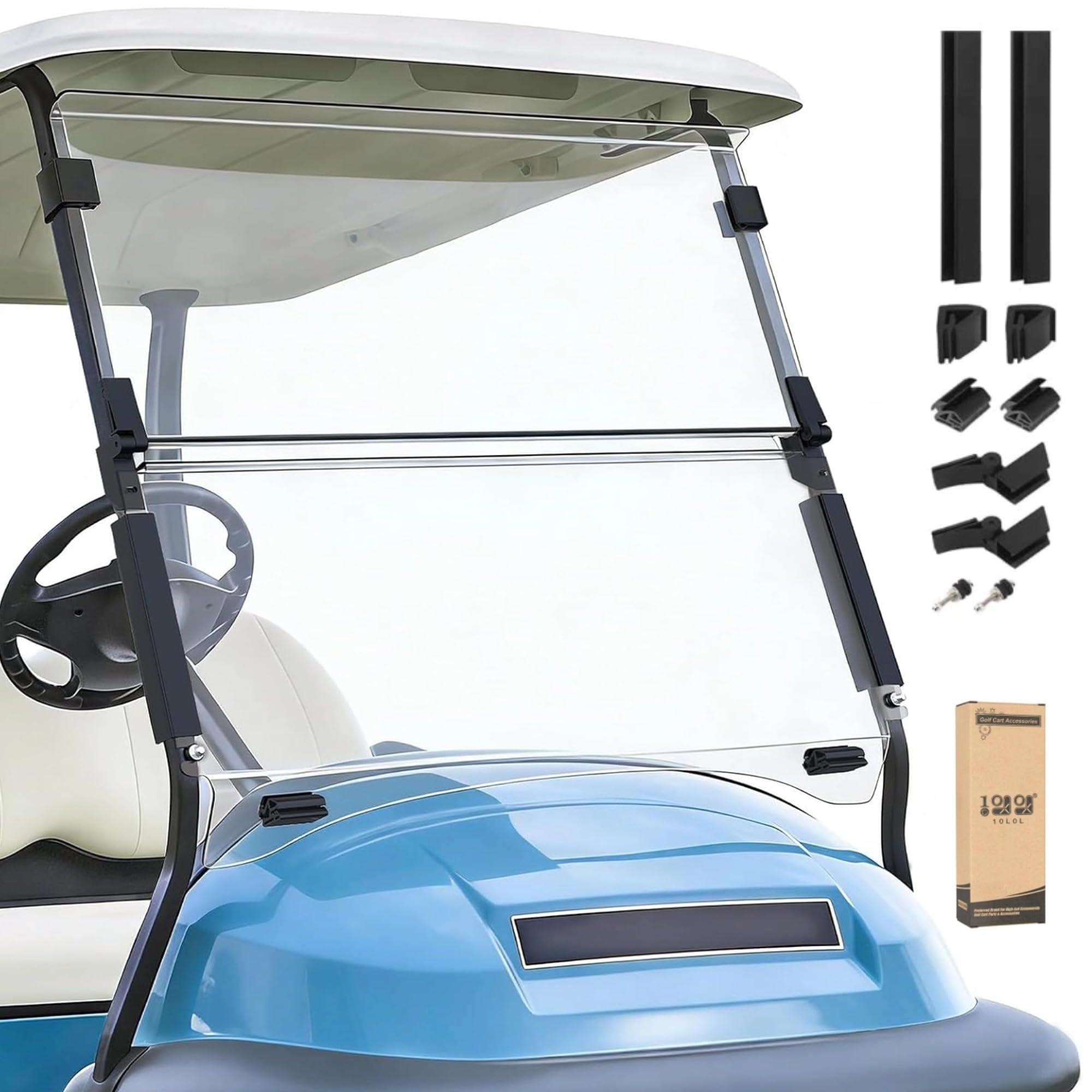 Photo 1 of 10L0L Golf Cart Windshield for Club Car Precedent 2004-Up, Onward 2017-Up