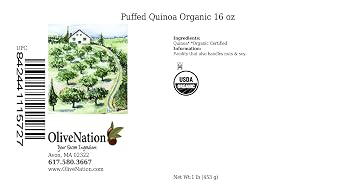 OliveNation Puffed Quinoa 16 ounces