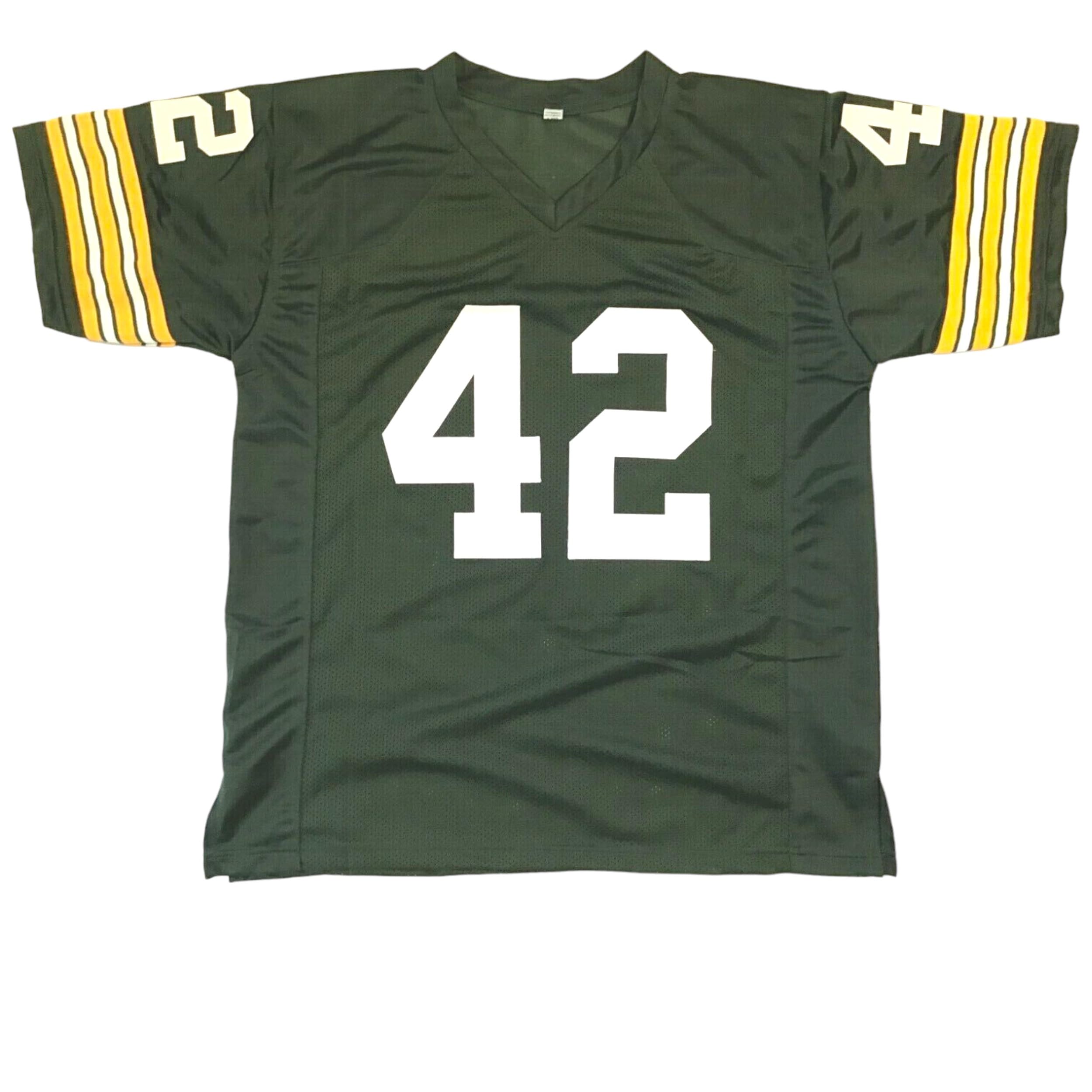 John Brockington Green Jersey Stitched Custom Football New No Brand/Logos (US, Alpha, X-Large, Regular, Regular, Green)