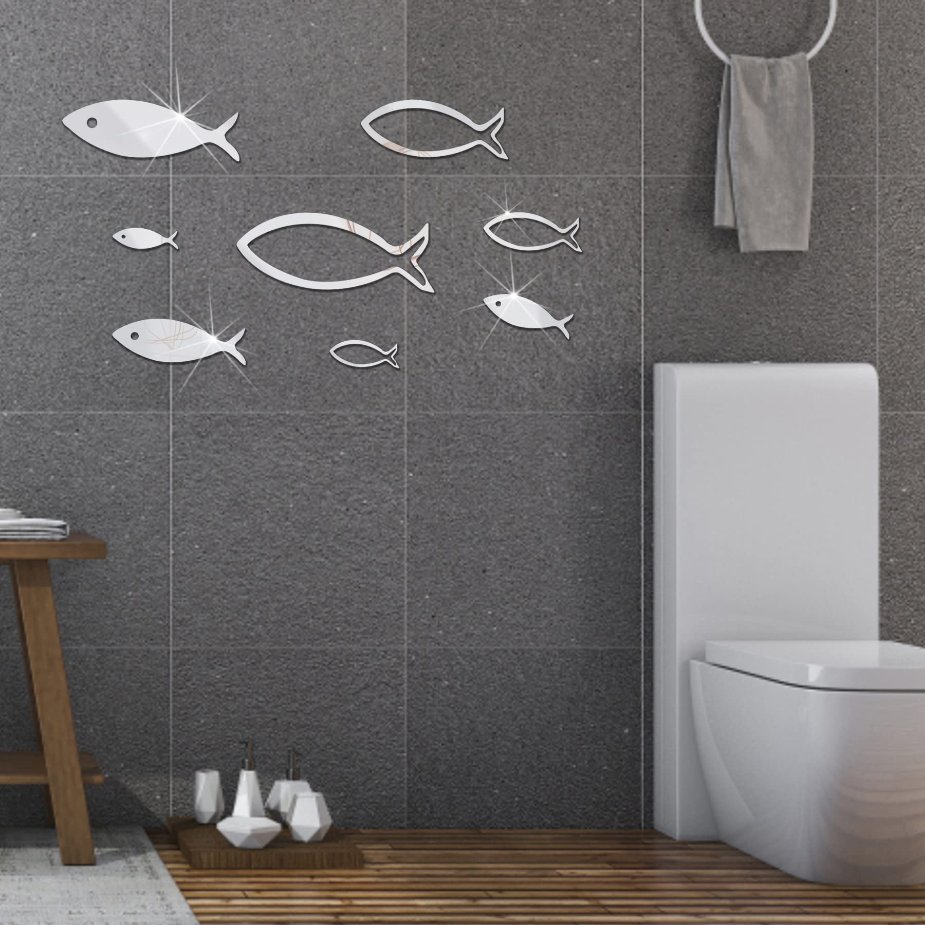 Adesivi Murali A Specchio 3D - Decorazioni Removibili Fata E Stelle Per Pareti, Bagno, Camera - Foto 2