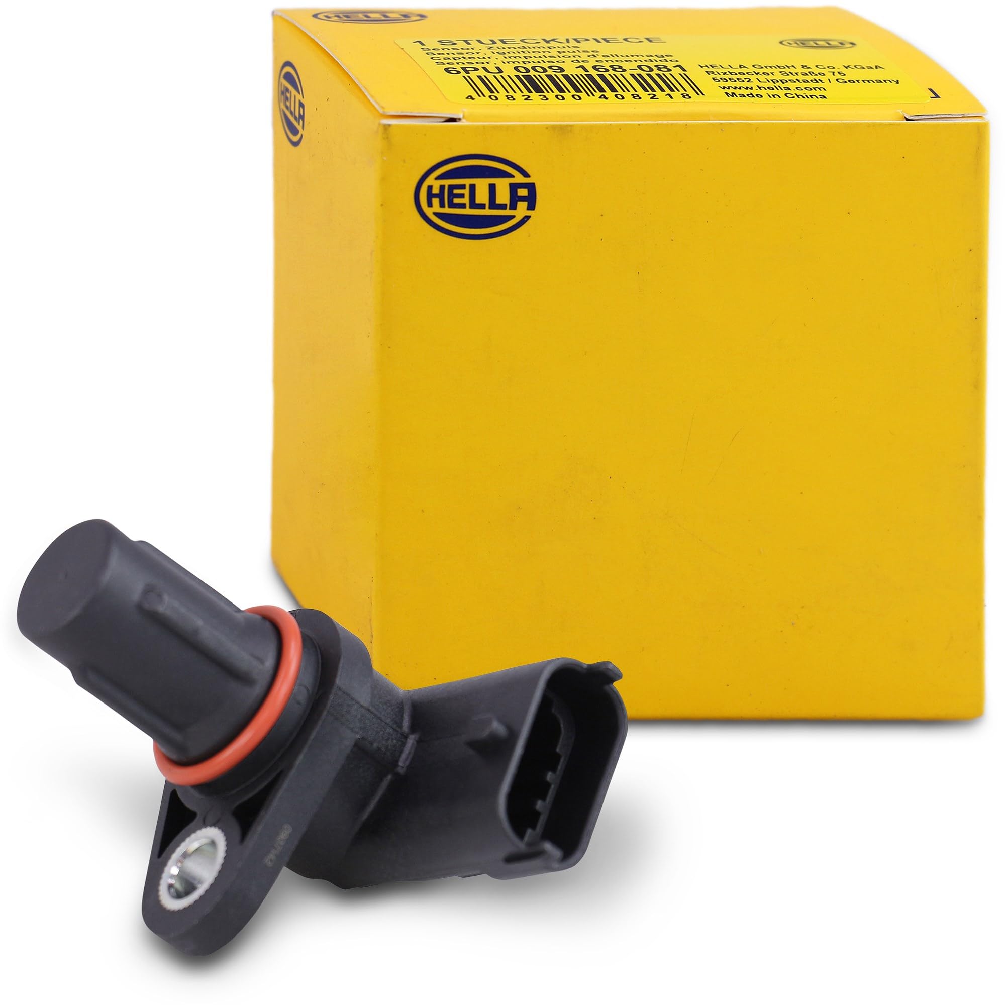 HELLA 6Pu 009 168-081 Capteur, Position D'Arbre À Cames - 3Pôle - Avec Bague D'Étanchéité | Compatible avec: ABARTH 124 Spider, 500 / 595 / 695, 500C / 595C / 695C, GRANDE PUNTO, PUNTO, PUNTO EVO, ALFA ROMEO GIULIETTA