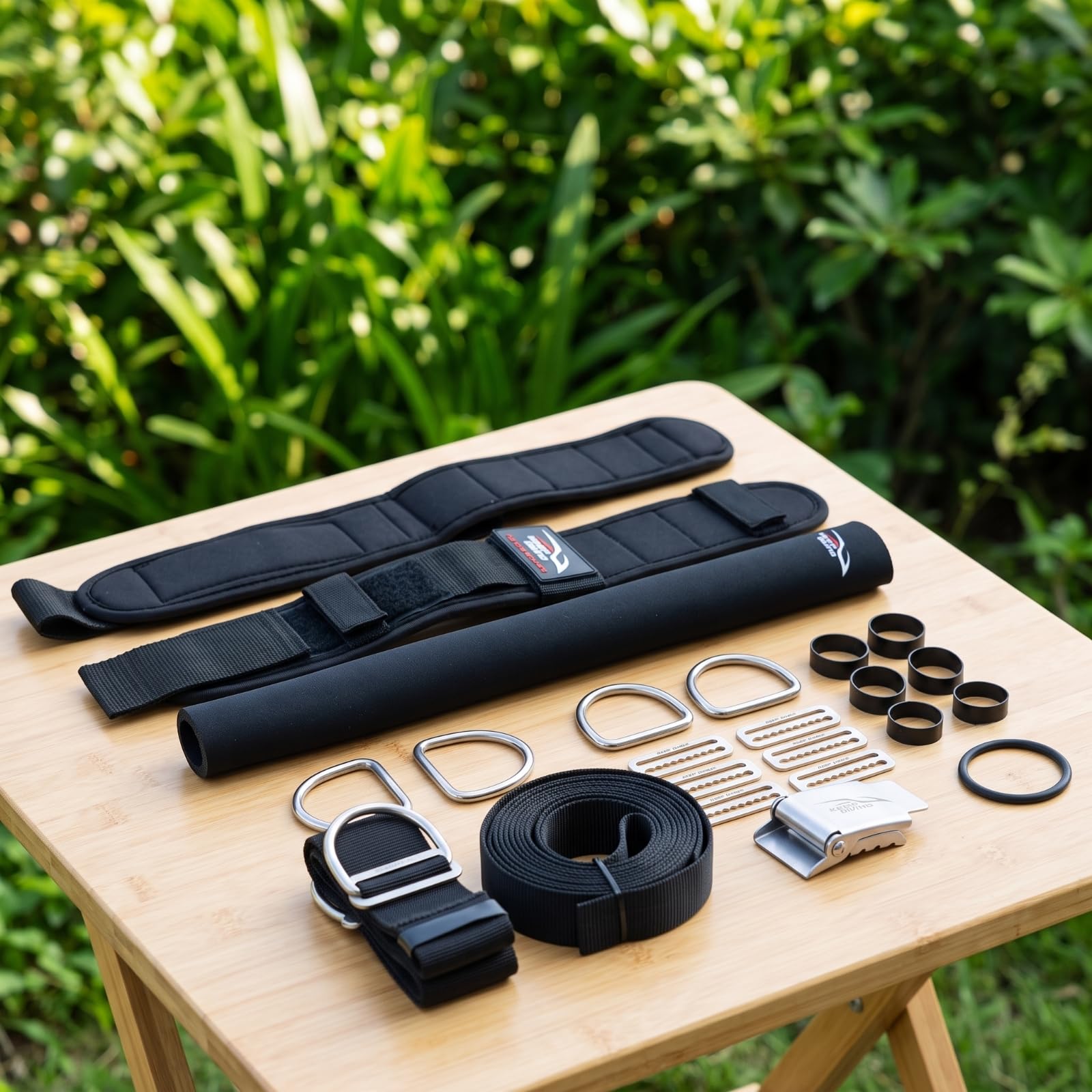 Scuba Diving Harness Tauchgeschirr Tauchsystem Rückenplatten-harness mit Stark Gepolsterten Schultergurten Edelstahl-d-ringen Verstellbarem Bauchgurt