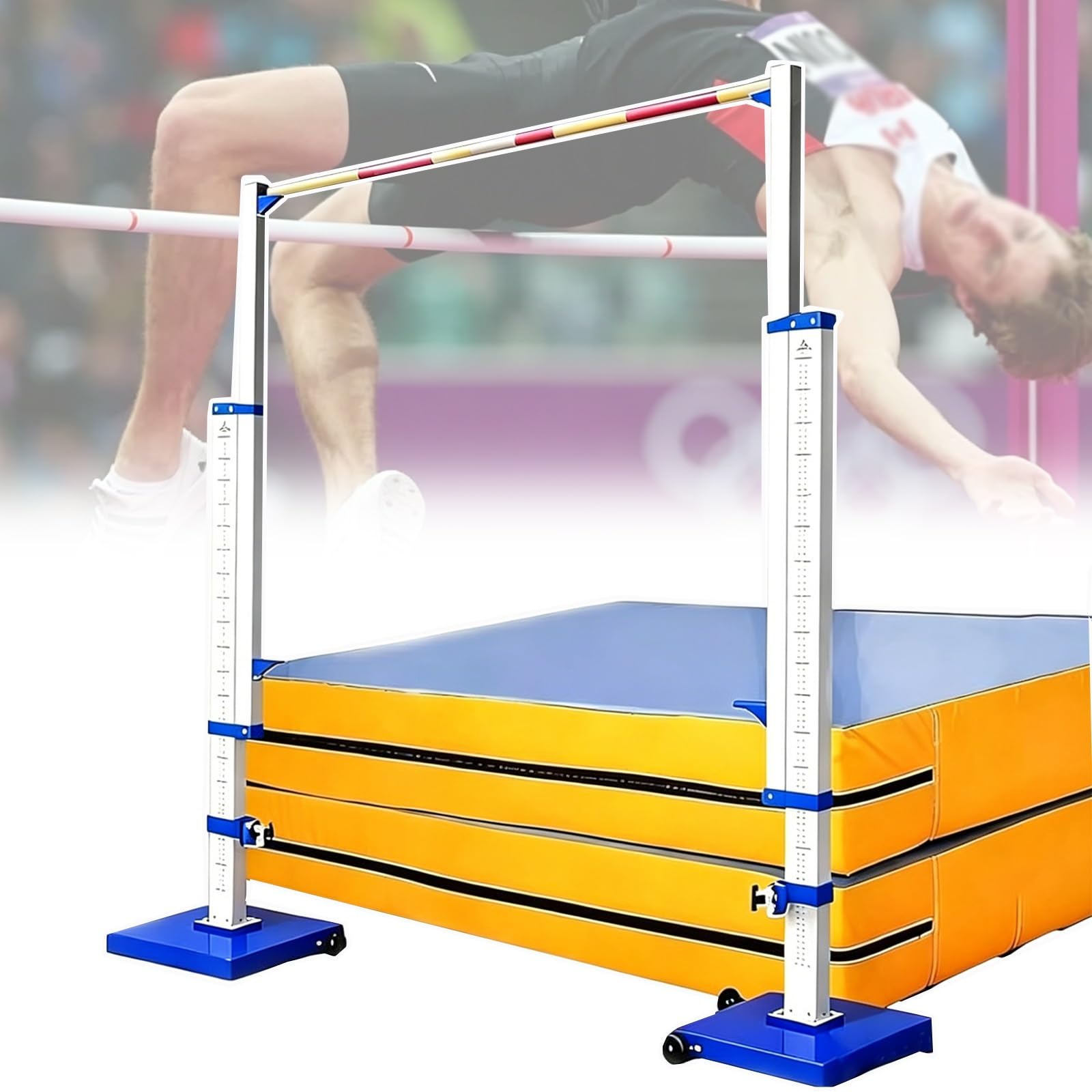 Supports de saut hauts transportables pour l'entraînement d'athlétisme sur piste