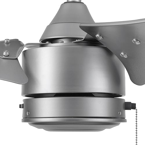 Miniatura 11 de Prominence Home Talib, 51638-01 - Ventilador de techo contemporáneo para exteriores de 56 pulgadas sin luz, cadena de tracción, opciones de montaje