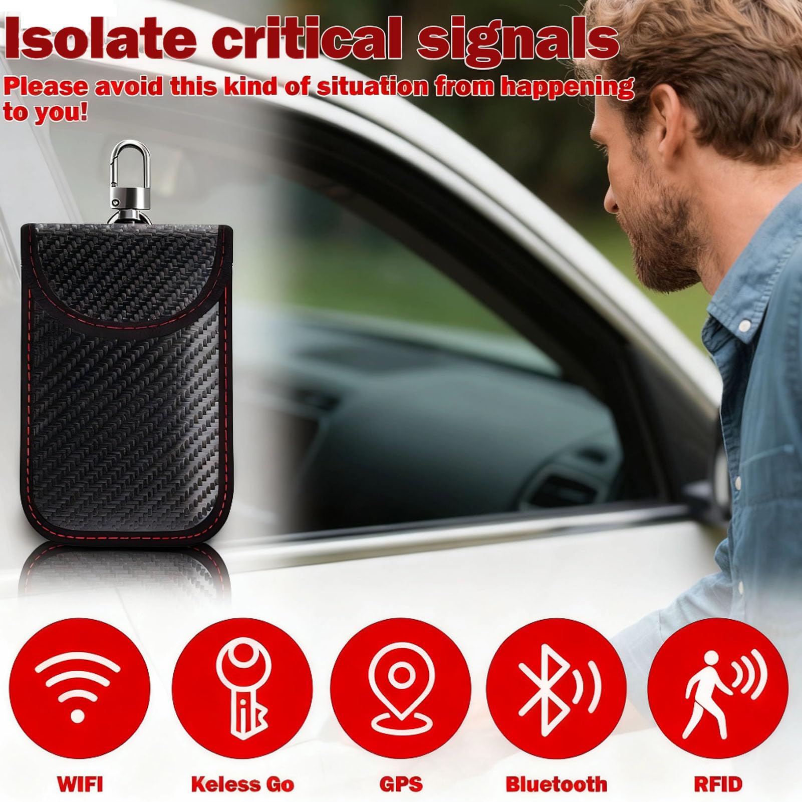 Schutz Autoschlüssel,2 Stück Keyless Go Schutz Autoschlüssel,RFID Schutz,Car Key Safe,Schutz Keyless,KeylessGo