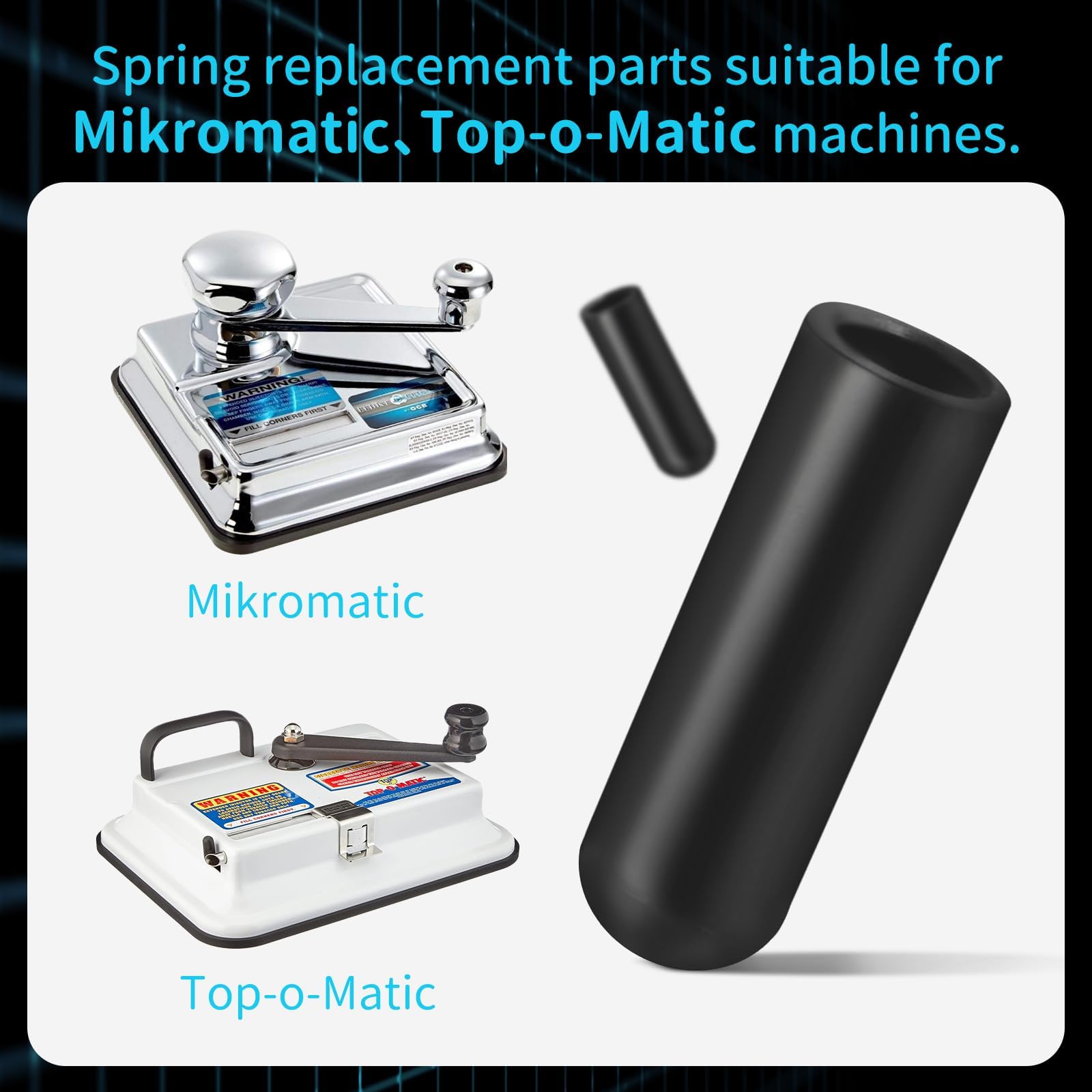 micro matic cigarette machine parts Replacement Rubber Cap for OCB Mikromatic Tamping Mikromatic By Top O Matic