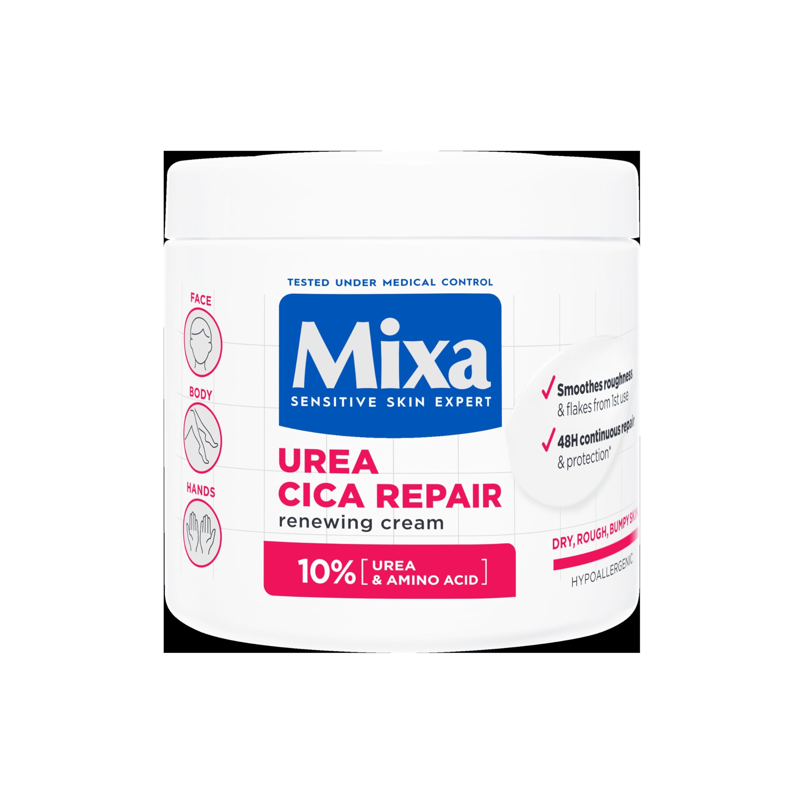 Mixa Urea Cica Repair krem wspomagający regenerację, 400 ml