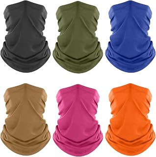fuinloth Multifunktions-Schlauchtuch, 6er Atmungsaktives UV-Schutz Halstuch