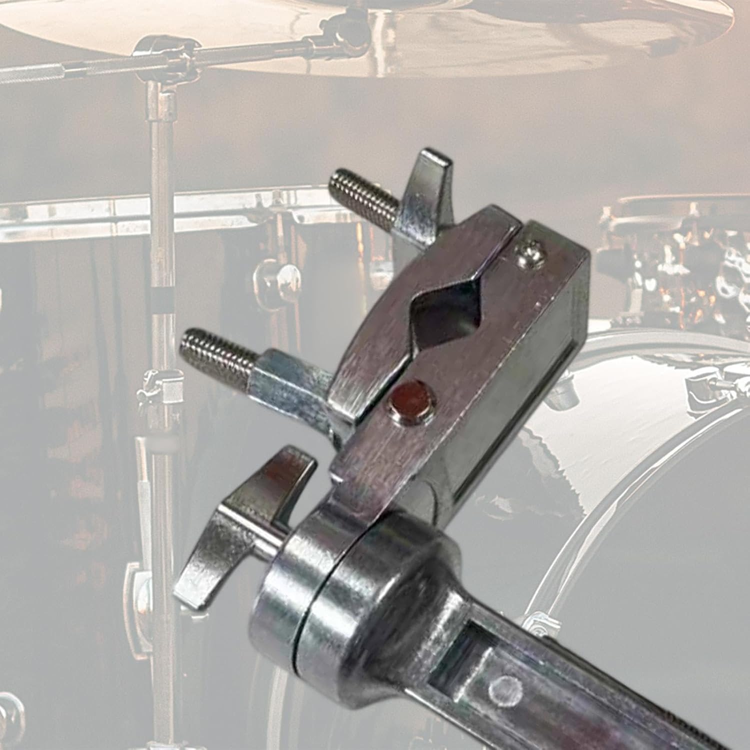 Drum Clamp Mount,Percussion Mounting Drum Set Part,Extension Rack Clamp Cymbal Stand Multi Clamps for Performance Playing, without Rod