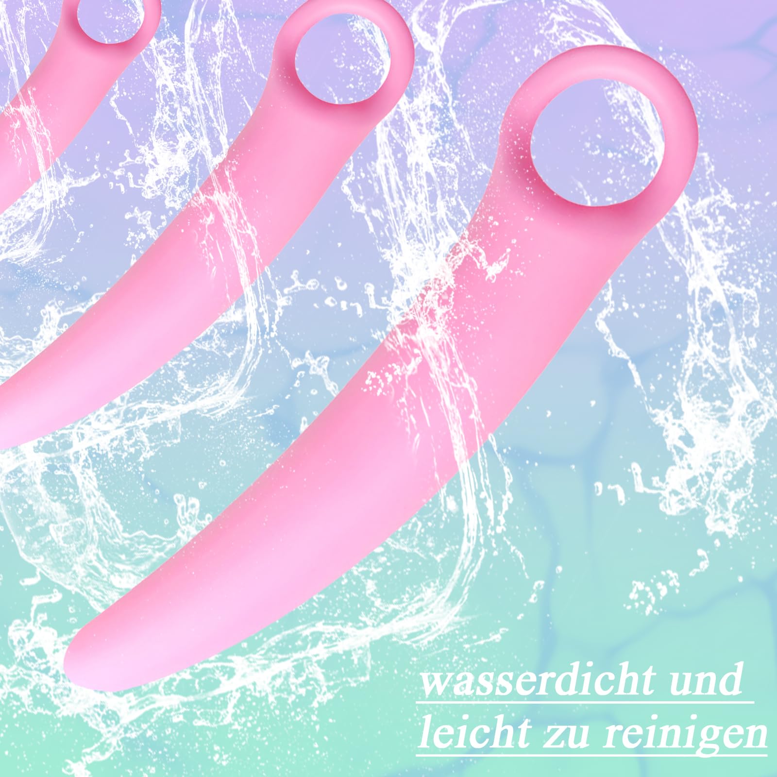 BDSMAGE Set di dilatatori per donne con 5 trainer vaginali in silicone, giocattoli sessuali per donne estremamente duri, plug anale per donne, dilatatore uretrale, giocattoli sessuali per donne sole