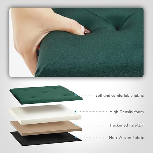 Miniatura 21 de B FSOBEIIALEO Banco otomano de almacenamiento, otomanos plegables con almacenamiento, cajas de almacenamiento extra grandes de 140 litros, banco