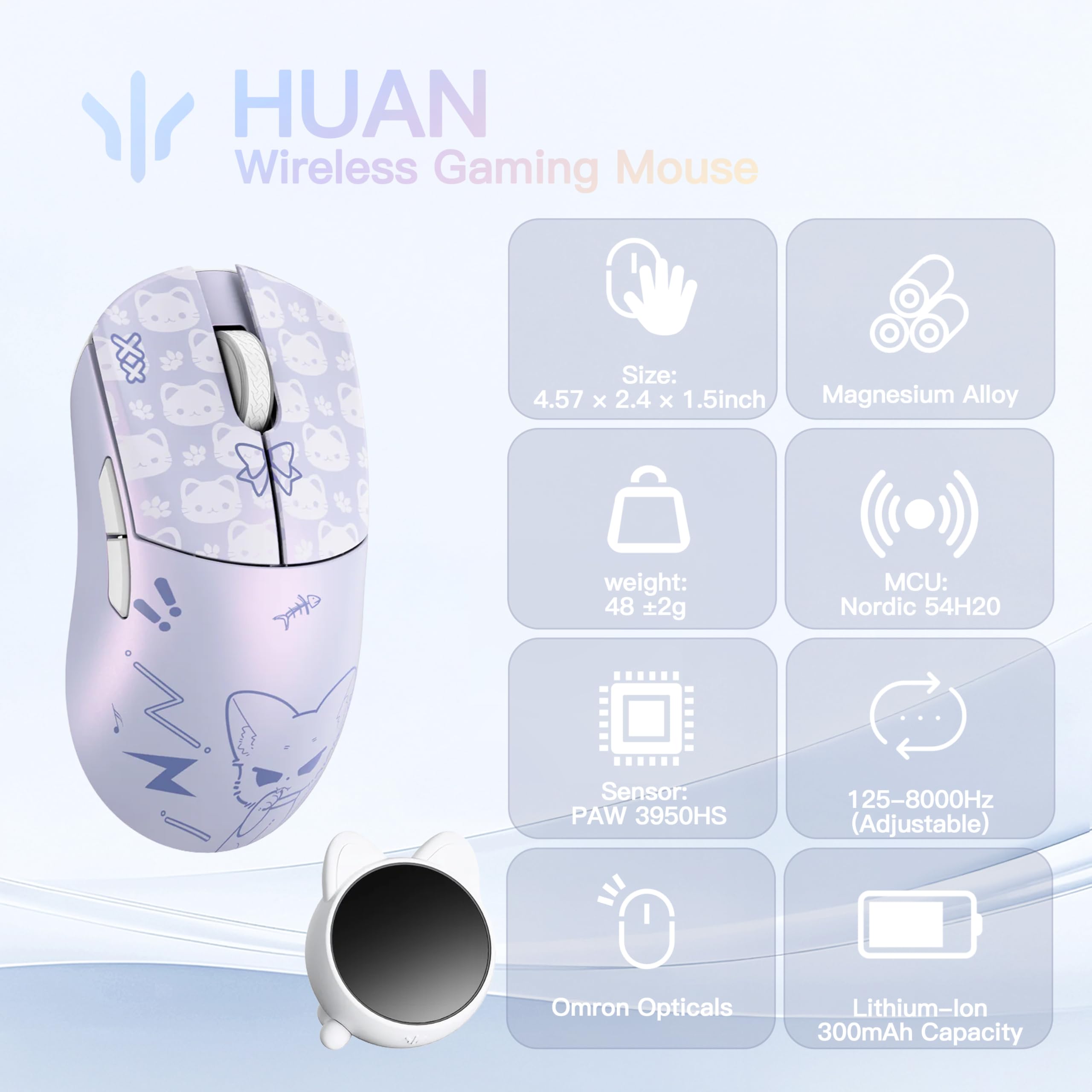 Amazon | SMACKAPE WLMOUSE Huan 48g 超軽量 マグネシウム合金