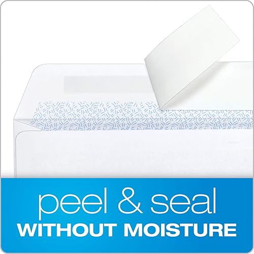 Vista 3 de Quality Park #8 Double Window Envelopes, Self Seal Security Envelopes for QuickBooks Checks, 3 5/8" x 8 11/16", 24 lb White, 500 per Box (QUA50766)