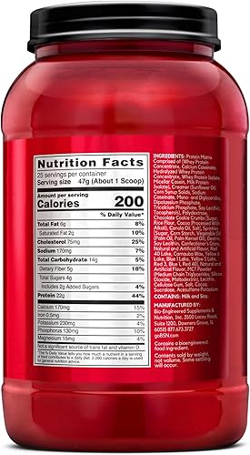 Miniatura 62 de BSN SYNTHA-6 - Proteína de suero en polvo con caseína micelar, proteína de leche de chocolate en polvo, Batido de chocolate, 97 porciones